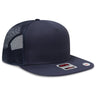 OTTO CAP "OTTO SNAP" 5 Panel Pro Style Mesh Back Trucker Snapback Hat OTTO 154 - 1174 Navy OSFM - Adult Hats