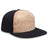 OTTO CAP "OTTO SNAP" 5 Panel Pro Style Snapback Hat OTTO 158 - 1176 Blk/Cork/Blk OSFM - Adult Hats