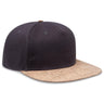 OTTO CAP "OTTO SNAP" 5 Panel Pro Style Snapback Hat OTTO 158 - 1176 Cork/Ch Gry OSFM - Adult Hats