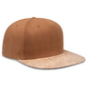 OTTO CAP "OTTO SNAP" 5 Panel Pro Style Snapback Hat OTTO 158 - 1176 Cork/Cy Brn OSFM - Adult Hats