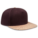 OTTO CAP "OTTO SNAP" 5 Panel Pro Style Snapback Hat OTTO 158 - 1176 Cork/Dk.Brn OSFM - Adult Hats
