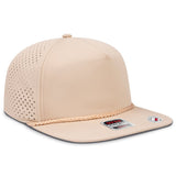 OTTO CAP "OTTO SNAP" 5 Panel Pro Style Snapback Hat OTTO 9505 - 1 Khaki OSFM - Adult Hats