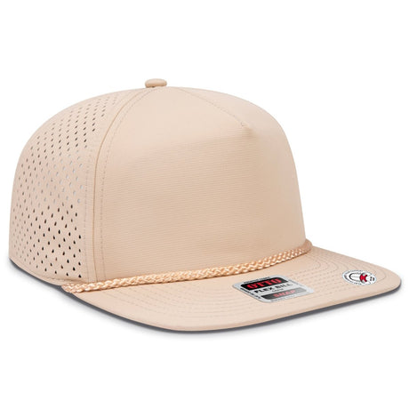 OTTO CAP "OTTO SNAP" 5 Panel Pro Style Snapback Hat OTTO 9505 - 1 Khaki OSFM - Adult Hats