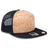 OTTO CAP "OTTO SNAP" 6 Panel Pro Style Mesh Back Trucker Snapback Hat OTTO 141 - 1070 Blk/Cork/Blk OSFM - Adult Hats