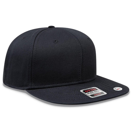 OTTO CAP “OTTO SNAP” 6 Panel Pro Style Snapback Hat OTTO 125 - 1038 Black Young Adult Hats