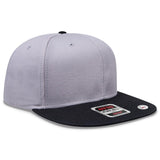 OTTO CAP “OTTO SNAP” 6 Panel Pro Style Snapback Hat OTTO 125 - 1038 Blk/Gry/Gry OSFM - Adult Hats