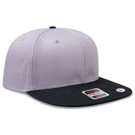 OTTO CAP “OTTO SNAP” 6 Panel Pro Style Snapback Hat OTTO 125 - 1038 Blk/Gry/Gry Young Adult Hats