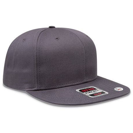 OTTO CAP “OTTO SNAP” 6 Panel Pro Style Snapback Hat OTTO 125 - 1038 Char. Gray OSFM - Adult Hats