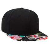 OTTO CAP “OTTO SNAP” 6 Panel Pro Style Snapback Hat OTTO 125 - 1038 Design001/Blk/Blk OSFM - Adult Hats