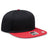 OTTO CAP “OTTO SNAP” 6 Panel Pro Style Snapback Hat OTTO 125 - 1038 Red/Blk/Blk Young Adult Hats