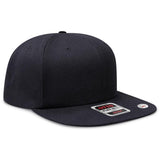 OTTO CAP "OTTO SNAP" 6 Panel Pro Style Snapback Hat OTTO 125 - 978 Black OSFM - Adult Hats