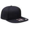 OTTO CAP "OTTO SNAP" 6 Panel Pro Style Snapback Hat OTTO 125 - 978 Black OSFM - Adult Hats