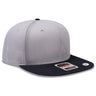 OTTO CAP "OTTO SNAP" 6 Panel Pro Style Snapback Hat OTTO 125 - 978 Blk/Gry/Gry OSFM - Adult Hats