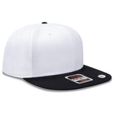 OTTO CAP "OTTO SNAP" 6 Panel Pro Style Snapback Hat OTTO 125 - 978 Blk/Wht/Wht OSFM - Adult Hats