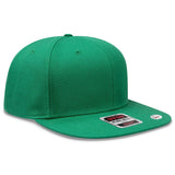 OTTO CAP "OTTO SNAP" 6 Panel Pro Style Snapback Hat OTTO 125 - 978 Kelly OSFM - Adult Hats