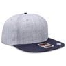 OTTO CAP "OTTO SNAP" 6 Panel Pro Style Snapback Hat OTTO 125 - 978 Nvy/H.Gry/H.Gry OSFM - Adult Hats