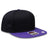 OTTO CAP "OTTO SNAP" 6 Panel Pro Style Snapback Hat OTTO 125 - 978 Pur/Blk/Blk OSFM - Adult Hats