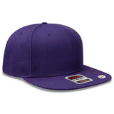 OTTO CAP "OTTO SNAP" 6 Panel Pro Style Snapback Hat OTTO 125 - 978 Purple OSFM - Adult Hats