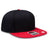 OTTO CAP "OTTO SNAP" 6 Panel Pro Style Snapback Hat OTTO 125 - 978 Red/Blk/Blk OSFM - Adult Hats