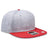 OTTO CAP "OTTO SNAP" 6 Panel Pro Style Snapback Hat OTTO 125 - 978 Red/H.Gry/H.Gry OSFM - Adult Hats
