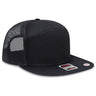 OTTO CAP "OTTO SNAP" 7 Panel Pro Style Mesh Back Trucker Snapback Hat OTTO 172 - 1298 Black OSFM - Adult Hats