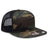 OTTO CAP "OTTO SNAP" 7 Panel Pro Style Mesh Back Trucker Snapback Hat OTTO 172 - 1298 Dk.Grn/Brn/Blk OSFM - Adult Hats