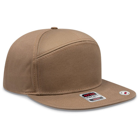 OTTO CAP "OTTO SNAP" 7 Panel Pro Style Snapback Hat OTTO 177 - 1331 Coyote Brown OSFM - Adult Hats