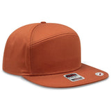 OTTO CAP "OTTO SNAP" 7 Panel Pro Style Snapback Hat OTTO 177 - 1331 Tx. Orange OSFM - Adult Hats