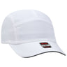 OTTO CAP Reflective 5 Panel Running Cap OTTO 133 - 1252 White OSFM - Adult Hats