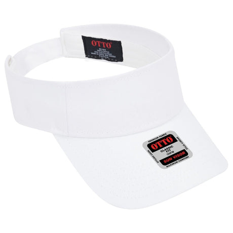 OTTO CAP Sun Visor OTTO 60 - 662 White OSFM - Adult Visors