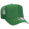 OTTO CAP YOUTH 5 Panel High Crown Mesh Back Foam Trucker Hat 39 - 165 YOUTH Kelly Green Caps