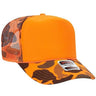 OTTO CAP YOUTH 5 Panel High Crown Mesh Back Foam Trucker Hat 39 - 165 YOUTH Orange Caps