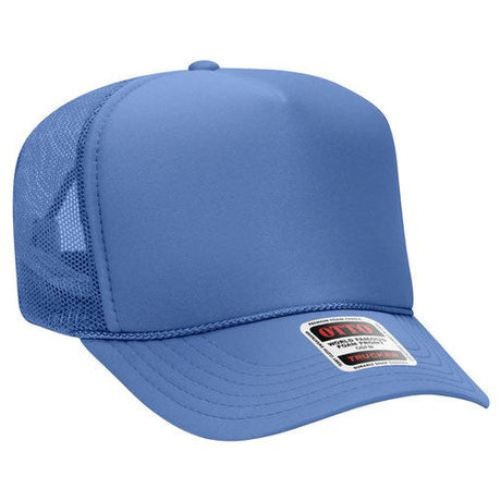 OTTO CAP YOUTH 5 Panel High Crown Mesh Back Foam Trucker Hat 39 - 165 YOUTH Red / White / Royal Caps