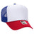 OTTO CAP YOUTH 5 Panel High Crown Mesh Back Foam Trucker Hat 39 - 165 YOUTH Red / White / Royal Caps