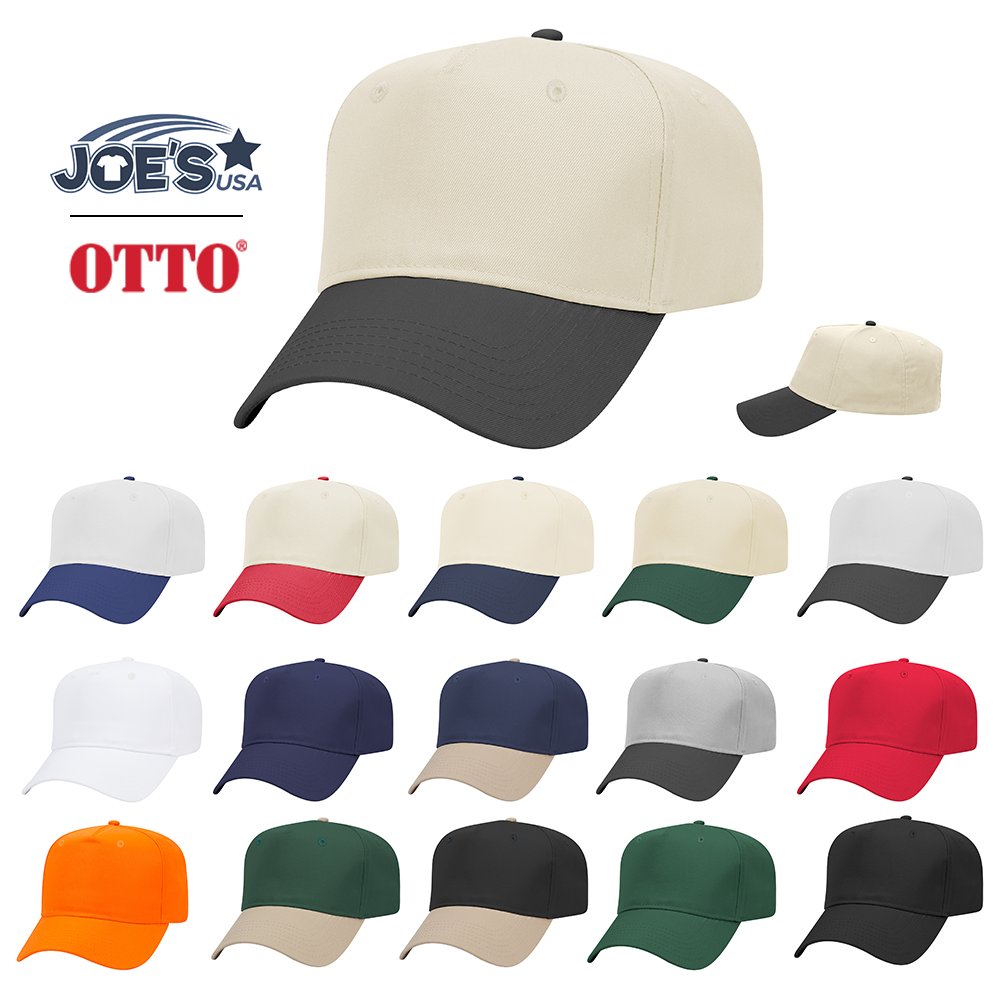 Otto Cap 31-069 - 5 Panel, Mid Profile Baseball Cap Caps OTTO CAP