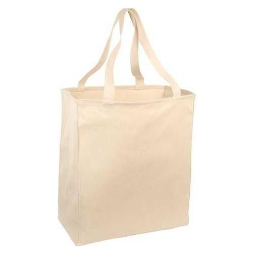 Over - the - Shoulder Grocery Tote Natural Tote Bags