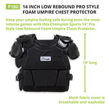 Champion Sports PRO STYLE LOW REBOUND FOAM CHEST PROTECTOR 16"