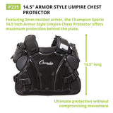 Champion Sports ARMOR STYLE UMPIRE CHEST PROTECTOR 16"