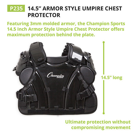 Champion Sports ARMOR STYLE UMPIRE CHEST PROTECTOR 16"