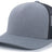 Pacific Headwear 5 - Panel Trucker Snapback Cap 105C HEATHER GREY/LT CHARCOAL OS