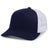 Pacific Headwear 5 - Panel Trucker Snapback Cap 105C TRUE NAVY/WHITE/TRUE NAVY OS