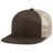 Pacific Headwear 6 - Panel Arch Trucker Snapback Cap - Pacific Headwear P787 BROWN/KHAKI/BROWN OS