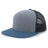 Pacific Headwear 6 - Panel Arch Trucker Snapback Cap - Pacific Headwear P787 HEATHER GREY/SLATE BLUE OS
