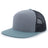 Pacific Headwear 6 - Panel Arch Trucker Snapback Cap - Pacific Headwear P787 HEATHER GREY/SMOKE BLUE OS