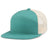 Pacific Headwear 6 - Panel Arch Trucker Snapback Cap - Pacific Headwear P787 TEAL/BEIGE/TEAL OS