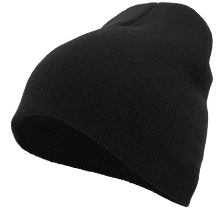 Pacific Headwear Basic Knit Beanie 601K BLACK OS