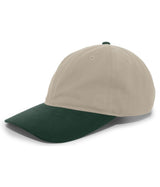 Pacific Headwear Brushed Cotton Twill Buckle Strap Adjustable Cap 201C KHAKI/HUNTER OS