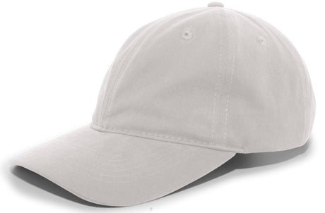 Pacific Headwear Brushed Cotton Twill Buckle Strap Adjustable Cap 201C SILVER OS