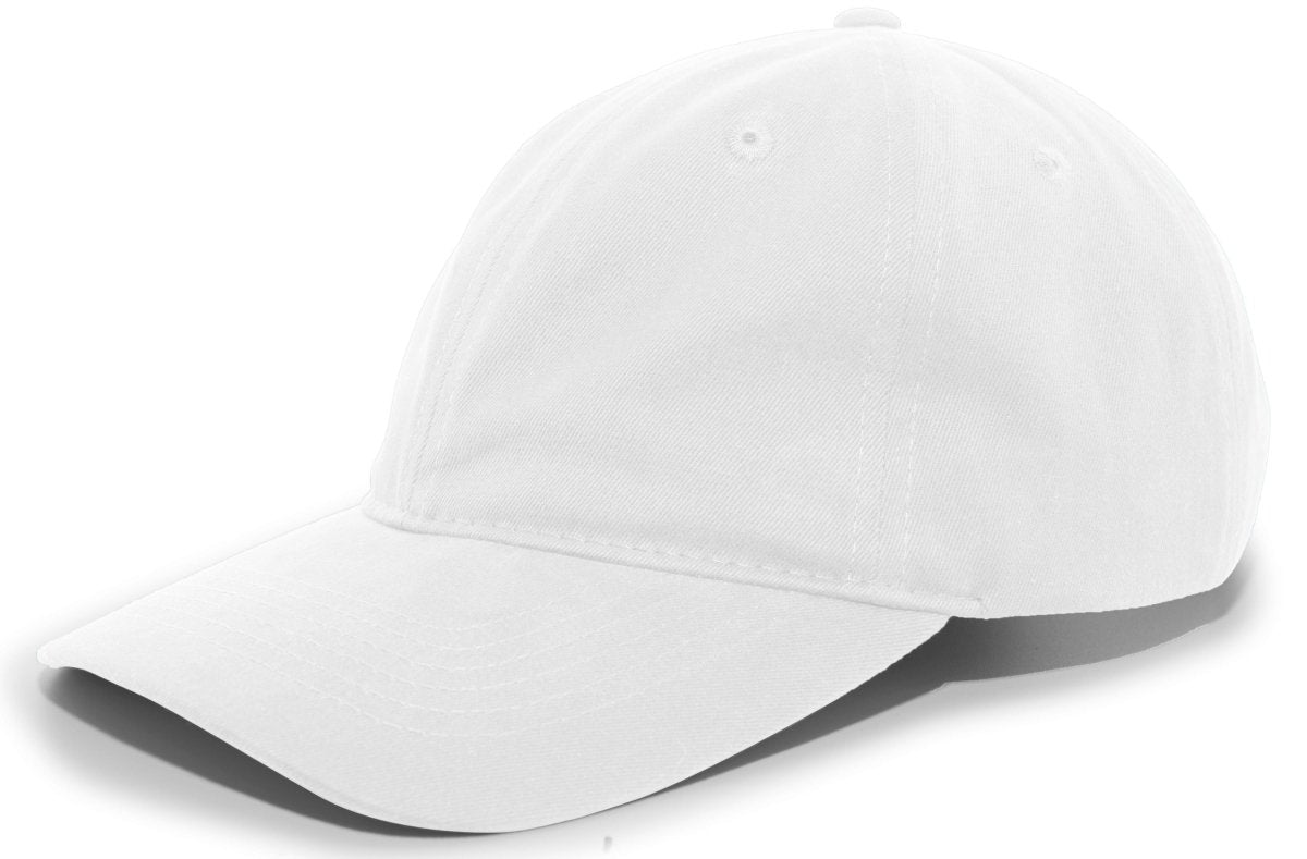 Pacific Headwear Brushed Cotton Twill Buckle Strap Adjustable Cap 201C WHITE OS