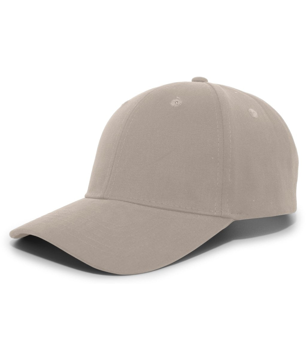 Pacific Headwear Brushed Cotton Twill Hook - And - Loop Adjustable Cap 101C KHAKI OS